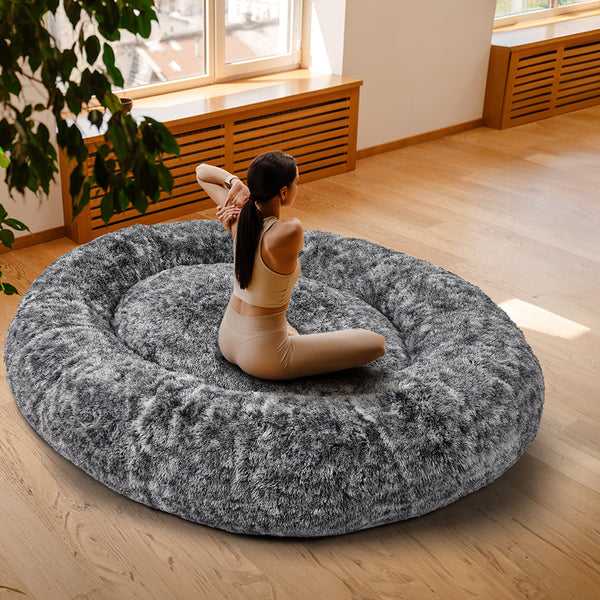 Thenapbed Memory Foam Pet Bed Grey Charcoal Soft Durable Comfortable Supportive Sleeping Pad Pet Beds