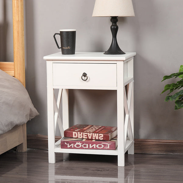Levede 2X Drawers Side Bedside Tables