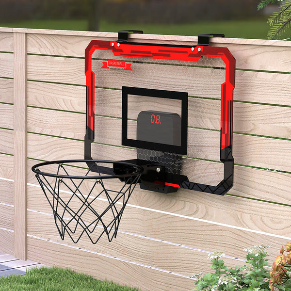 Bopeep Mini Indoor Basketball Hoop Over Door Set With Electronic Scorer And 4 Balls Outdoor Toy Balls