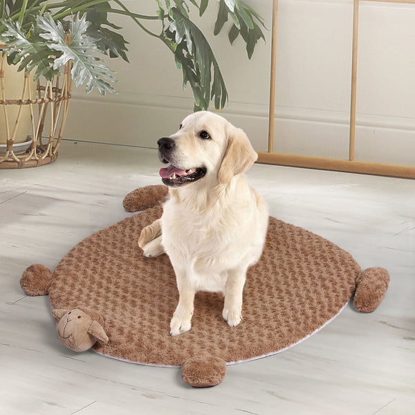 Pawz Pet Bed Cat Calming Beds Dog Squeaky L Tan Large Pet Beds