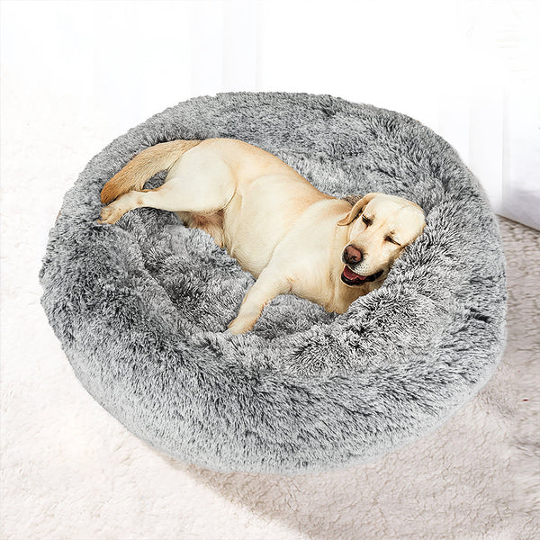 Pawz Pet Bed Memory Foam Dog Donut Charcoal Large Pet Beds