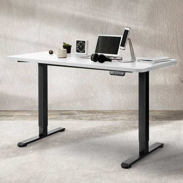 Levede Motorised Standing Desk Adjustable 120Cm White 800X 1.5Mm Standing Desks