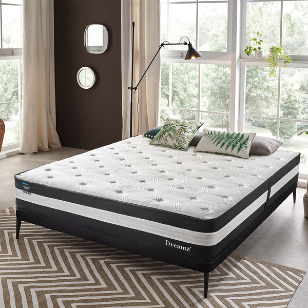 Dreamz Double Cooling Mattress 5 Zone 25Cm Mattresses