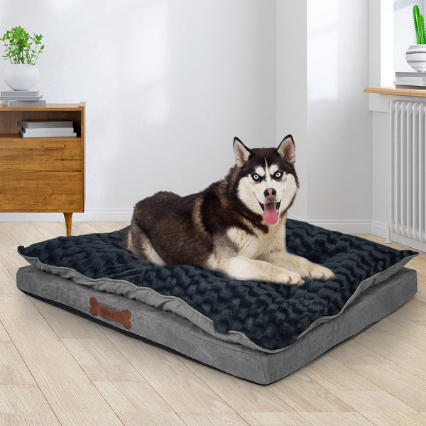 Dog Calming Bed Soft Plush Comfortable Warm Cushioned Support For Medium Dogs Pet Beds