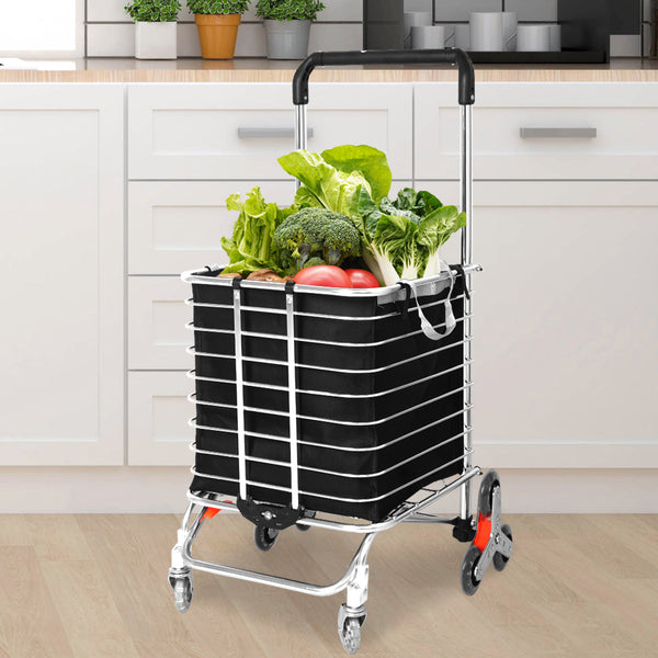 Mountview Foldable Shopping Cart Trolley Shopping Trolleys Baskets