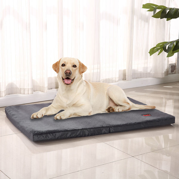 Pawz Pet Bed Foldable Dog Puppy Beds Grey X Large Pet Beds