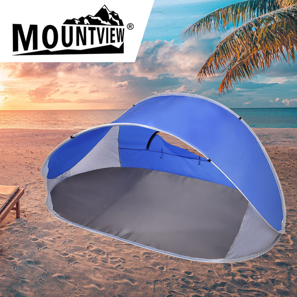 Mountview Pop Up Tent Camping Beach Blue Pop Up Beach Tents