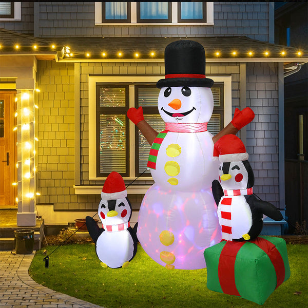 Santaco 1.8M Inflatable Christmas Snowman Led Lights Seasonal Decorations