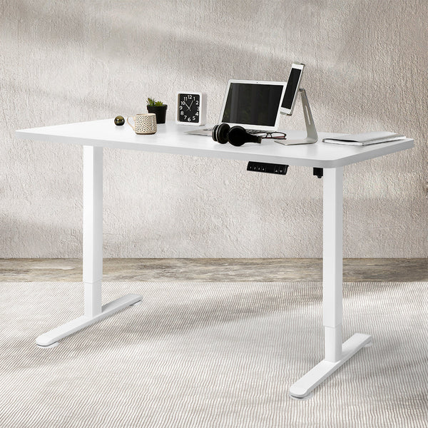 Levede Motorised Standing Desk Adjustable 140Cm White 1000X 1Mm Standing Desks