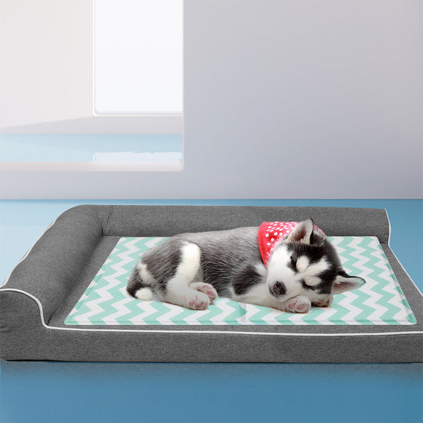 Pawz Pet Cooling Mat Green Pet Beds