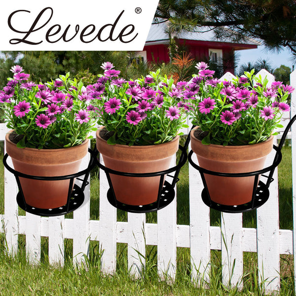 Levede 3X Plant Stand Flower Holder Black Plant Stands