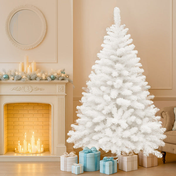 Santaco 1.8M 670 Tips White Christmas Tree Seasonal Decorations