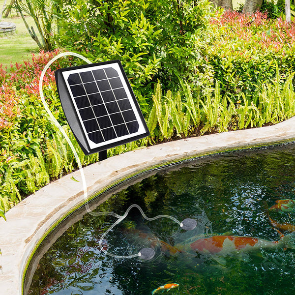 Lambu Solar Oxygenator Air Pump Powered Ponds & Fountain Pumps