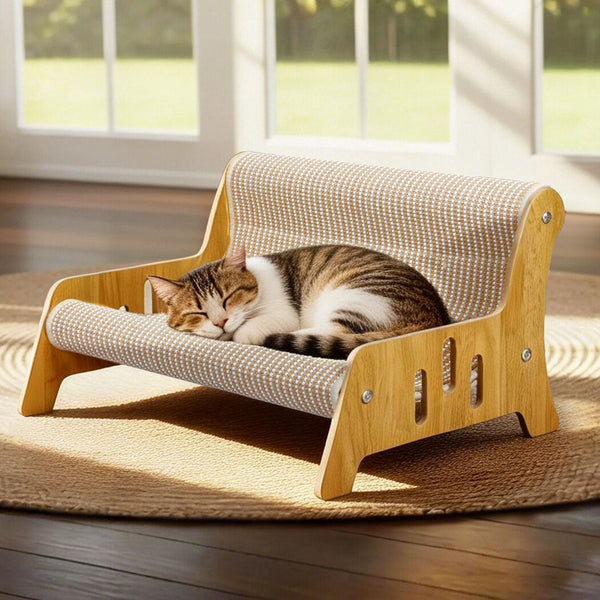 Pawz 2 In 1 Cat Scratcher Bed Lounge Chair 52Cm Wide Supports 10Kg Furniture & Scratchers