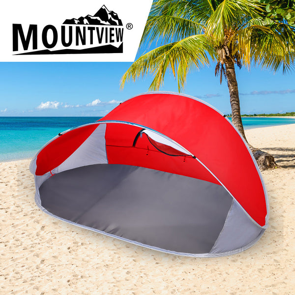 Mountview Pop Up Tent Camping Beach Red Pop Up Beach Tents