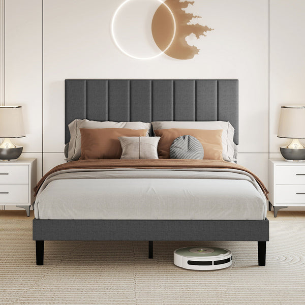 Levede Bed Frame Upholstered Platform Mattress Base Double Double Bed Frames