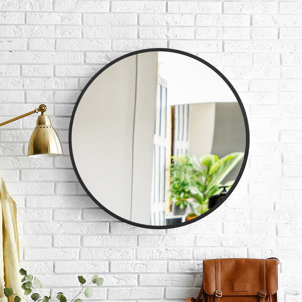 Wall Mirror Round Shaped Bathroom Makeup X Large 80Cm Mirrors