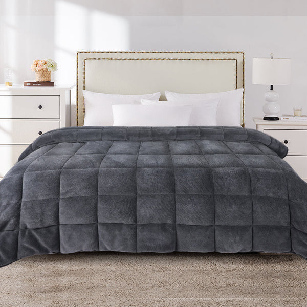 Dreamz Quilt Doona Comforter Blanket Grey Quilt Covers