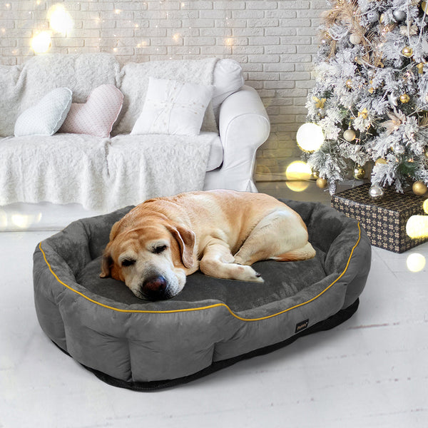 Pawz Electric Pet Warmer Bed Heated Xl Grey Large Pet Beds