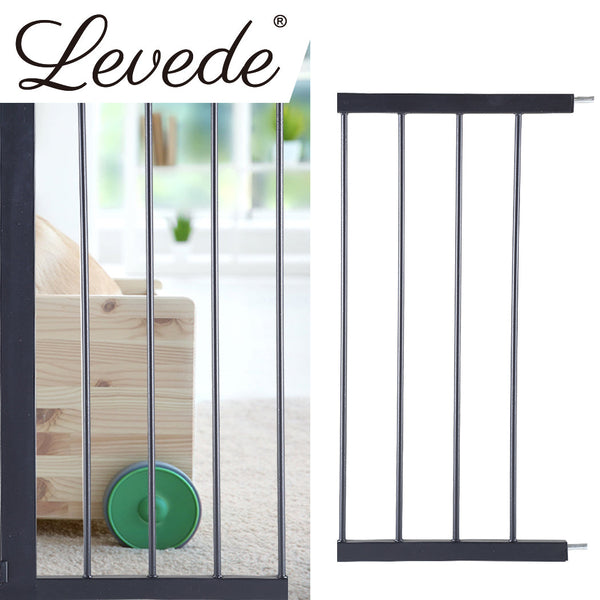 Levede Little One Gate Adjustable Pet Black 30Cm Extension Safety Gates