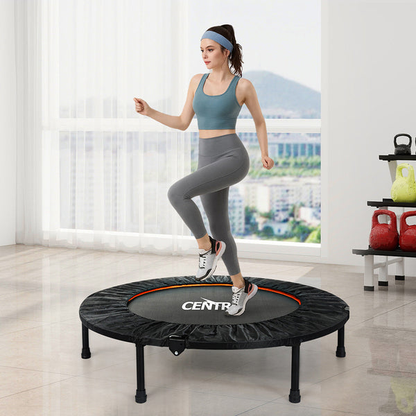 Centra 40 Inch Mini Trampoline Round Exercise Rebounder Fitness Trampolines