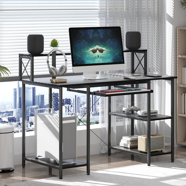 Levede Office Gaming Computer Desk Black Home Office Desks