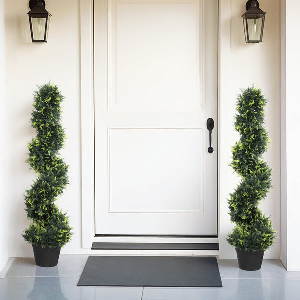 Lambu Artificial Spiral Cedar Tree Realistic Indoor Outdoor Decoration Artificial Plants