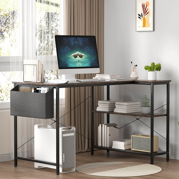 Levede Shaped Computer Desk Home Corner Home Office Desks
