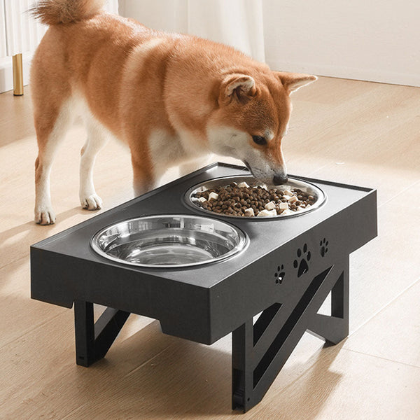Pawz Elevated Pet Feeder Food Water Dog Bowls