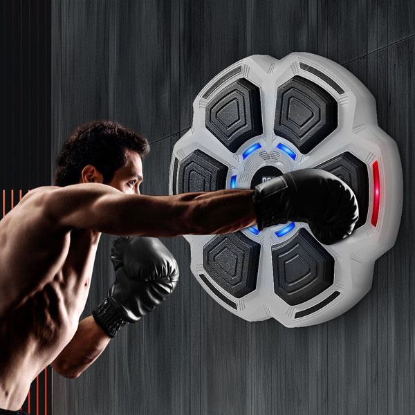 Centra Electronic Punching Box Music Machine Wall Mounted Bluetooth 9 Speeds Grey Punching Bags