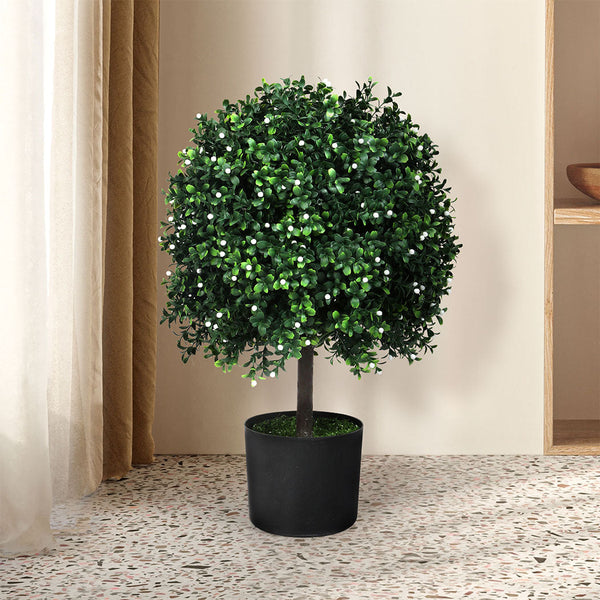 Lambu Artificial Boxwood Topiary Ball Tree Realistic Indoor Outdoor Decoration Artificial Plants