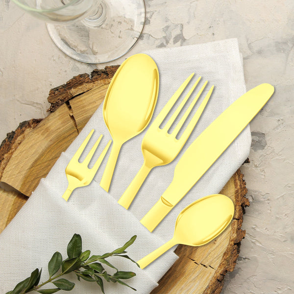 Stainless Steel Cutlery Set Travel Knife Gold Cutlery Sets
