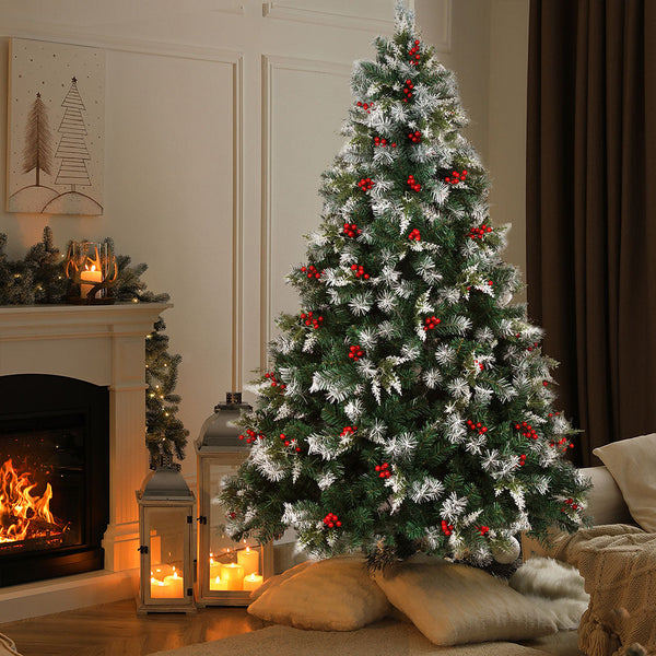 Santaco Christmas Tree Snow Flocked 2.1M Seasonal Decorations