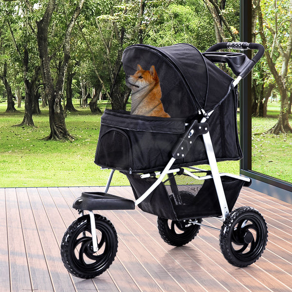 Pawz Pet Stroller Pram Dog Carrier Trailer Dog Strollers
