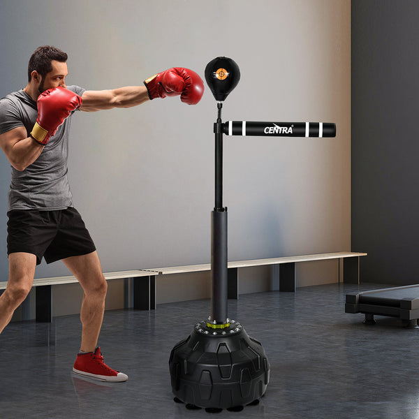 Centra Boxing Bag Reflex Freestanding Spinning Arm Speed Ball Punching Training Black Punching Bags