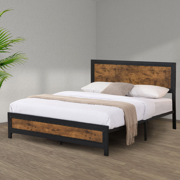 Levede Metal Bed Frame Mattress Base Queen Queen Bed Frames