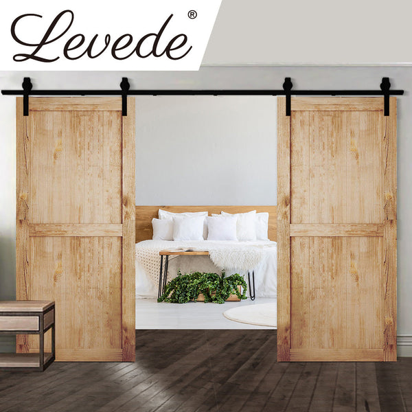 3M Antique Classic Double Sliding Door 3.05M X 6.1M Elegant Style Sliding Door Hardware