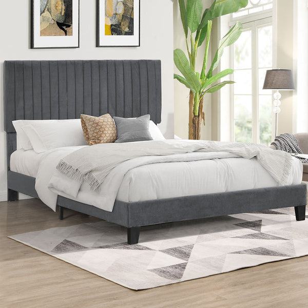 Levede Bed Frame Queen Size Mattress Grey Queen Bed Frames