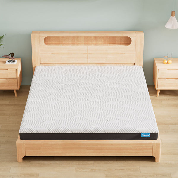 Dreamz Queen Gel Memory Foam Mattress 15Cm Medium Firm Cooling Breathable Comfortable Mattresses