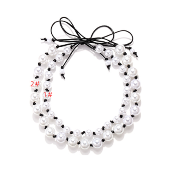 Veile Studios Light Luxury Design Hand Knotted Beaded Stacking Necklace Set For Women Necklaces & Pendants