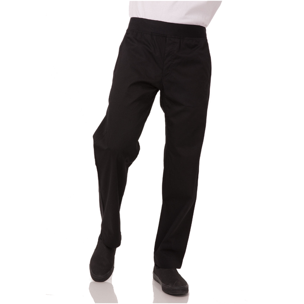 Chef Works Lightweight Black Slim Men's Pants By Chef Pants