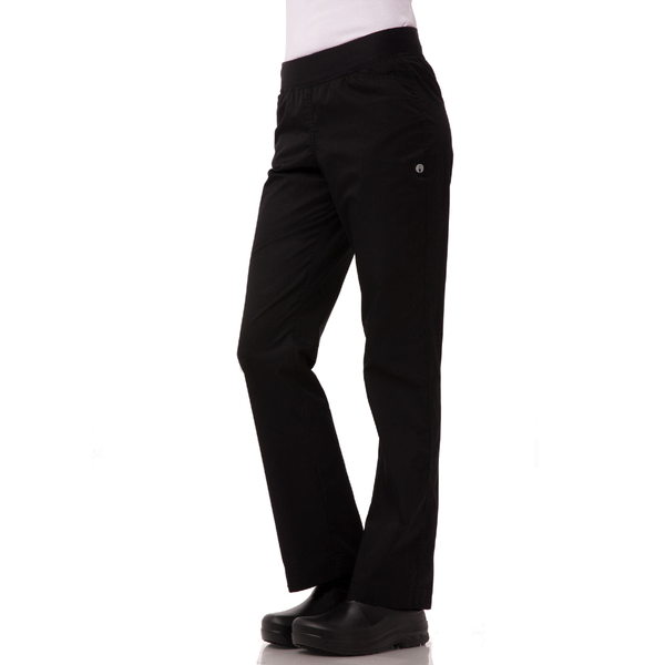 Chef Works Lightweight Black Slim Women's Pants By Chef Pants