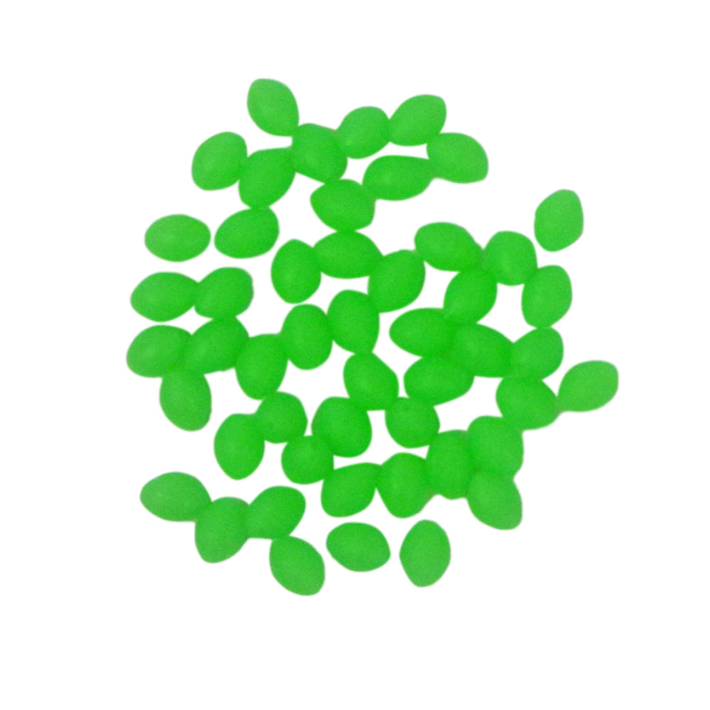 Swimerz 10X15mm Lumo Oval Beads Green 35 Pack Other Terminal Tackle