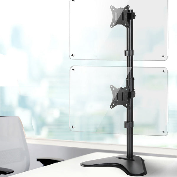 Artiss Monitor Arm Stand Dual Mount Hd Led Tv Bracket Holder Freestanding Monitor Mounts & Stands