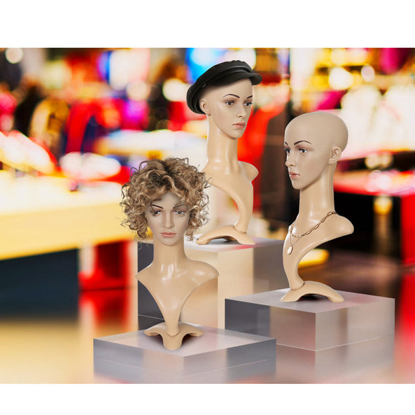 Embellir Female Mannequin Head Dummy Model Display Shop Stand Professional Use Mannequins