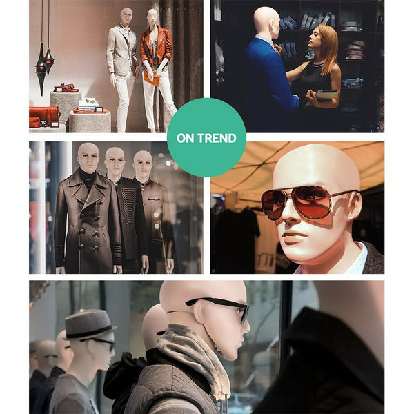 186Cm Tall Full Body Male Mannequin Skin Coloured Mannequins