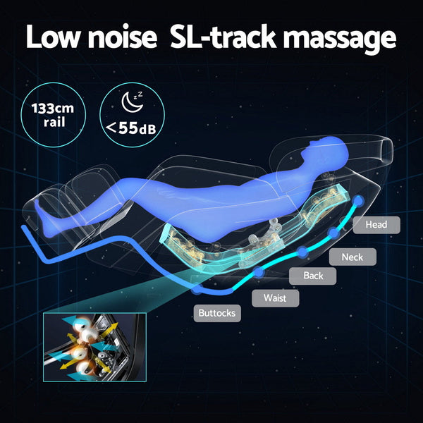 Livemor Massage Chair Electric Recliner Home Massager 3D Roli Electric Massage Chairs