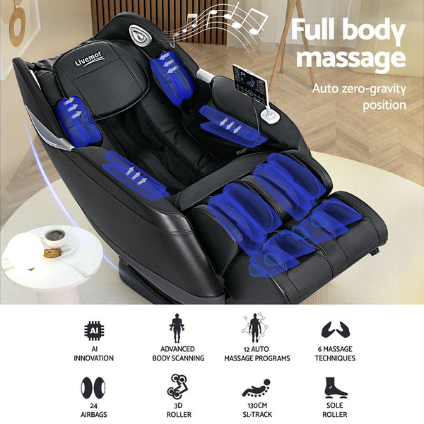 Livemor Massage Chair Electric Recliner 3D Massager Furniture Electric Massage Chairs