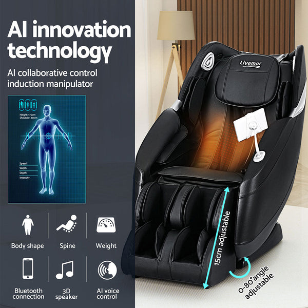 Livemor Massage Chair Electric Recliner 3D Massager Furniture Electric Massage Chairs