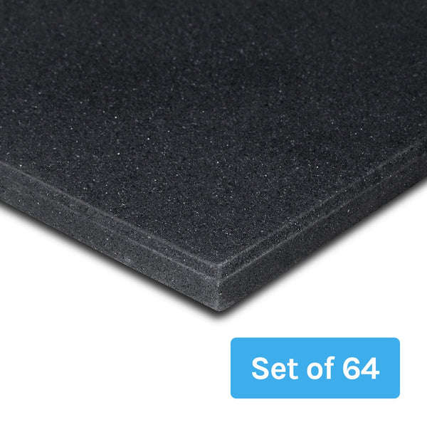 Cortex Rubber Gym Floor Mat 15Mm Set Of 64 Equipment Mats & Flooring